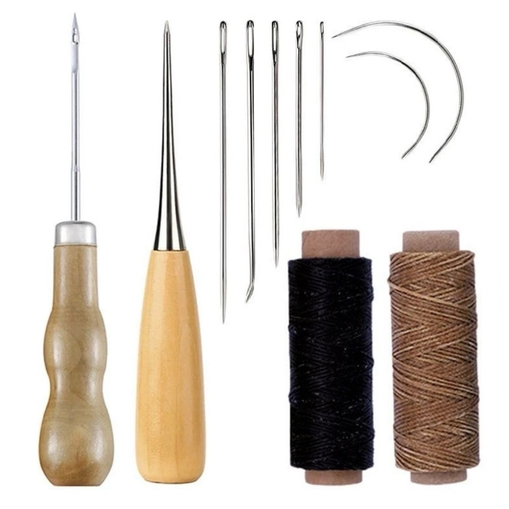 Leather Craft Tool,Thread Hand Needles Leather Craft Stitching Sewing Hand Tool